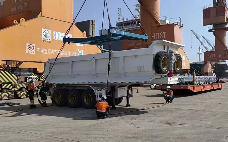 3 axles rear tipper trailer 3 axles rear tipper trailer