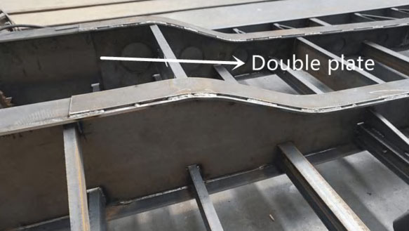 gooseneck of main beam gooseneck of main beam