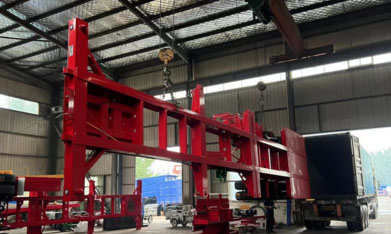 shipping container chassis for shipment shipping container chassis for shipment