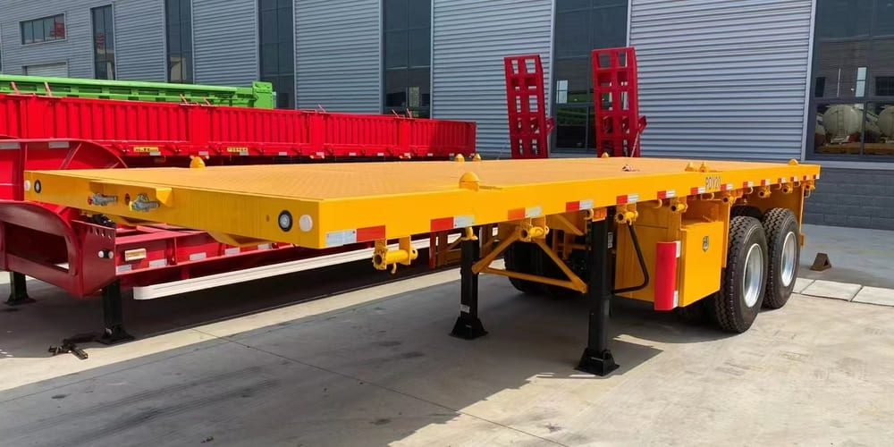 2 axles flatbed trailer 2 axles flatbed trailer