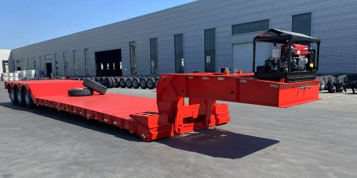 60 tons detachable gooseneck lowbed trailer 60 tons detachable gooseneck lowbed trailer