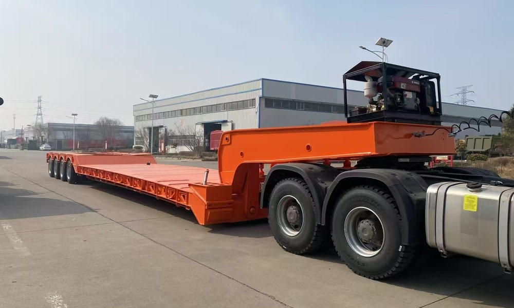 front loading lowbed trailer 4 axles 120 tons front loading lowbed trailer