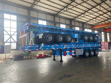 40ft Container Flatbed Trailer With Front Board 40ft Container Flatbed Trailer With Front Board
