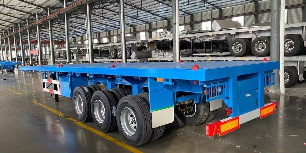 flatbed tractor trailer 3 axles flatbed tractor trailer