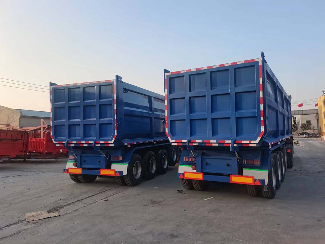 4 axles end dump trailer end dump trailer