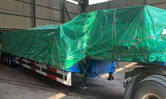 Lowbed trailer for shipment Lowbed trailer for shipment