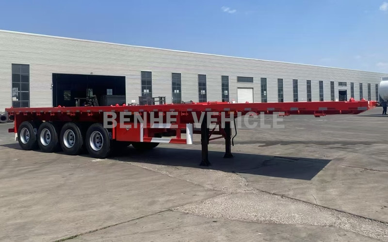 BENHE 4 axles flatbed semi trailer BENHE 4 axles flatbed semi trailer