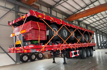 side wall trailer for shipment