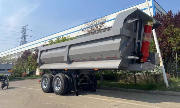 2 axles 40 tons tipper truck trailer