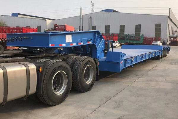 front loading lowbed trailer for shipment