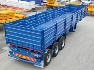 40T Flatbed Trailer with Side Board 