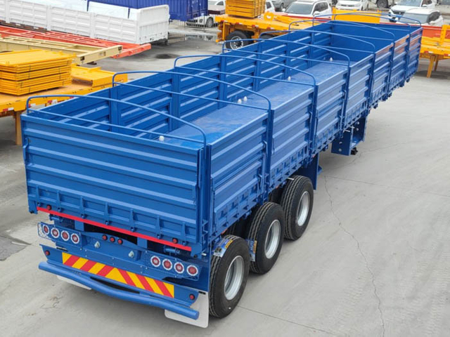 40T Flatbed Trailer with Side Board 