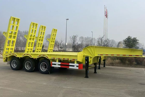 50 Tons 40ft Low Bed Truck Trailer