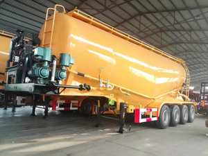 4 Axles 40CBM Cement Tanker Truck Trailer