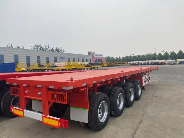 4 Axles Flatbed Trailer