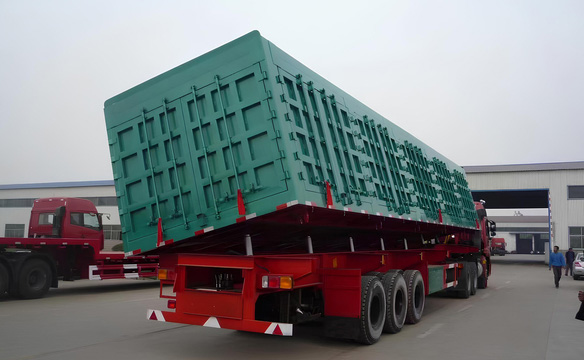 3 Axles Side Dump Trailer for Sale