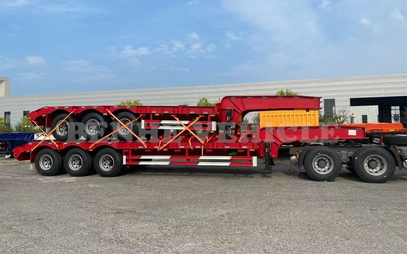 3 Axles 60 Tons Lowbed Trailer Will Be Shipped To Costa Rica