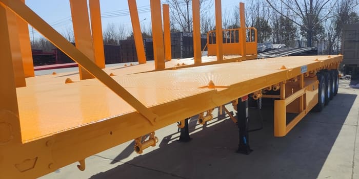 4 axles flat deck trailer