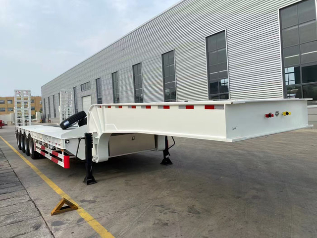 100 Tons Low Bed Semi Trailer