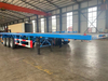 3 axles flatbed tractor trailer 