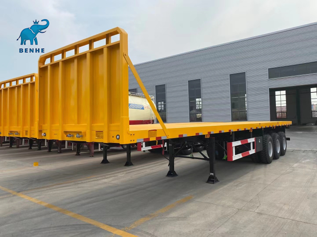 40ft Container Flatbed Trailer With Front Board