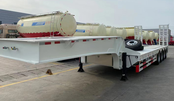 100 ton low bed semi trailer