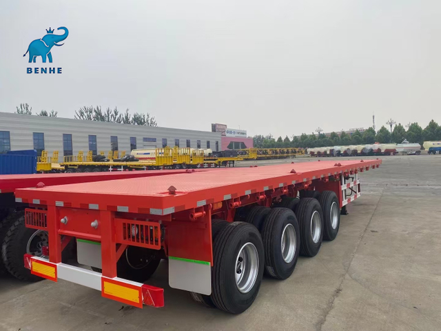 4 Axles Flatbed Trailer