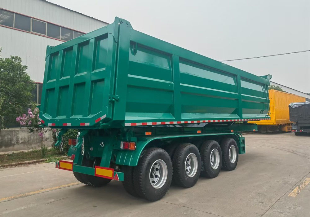 4 Axles 100 Tons End Dump Semi Trailer