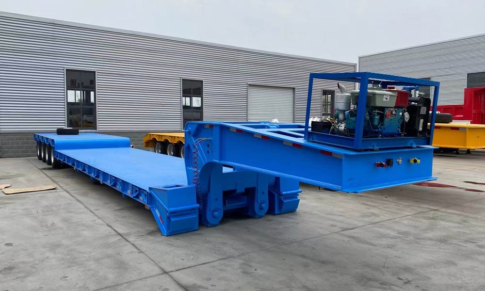 100 Tons Removable Gooseneck Lowboy Trailer