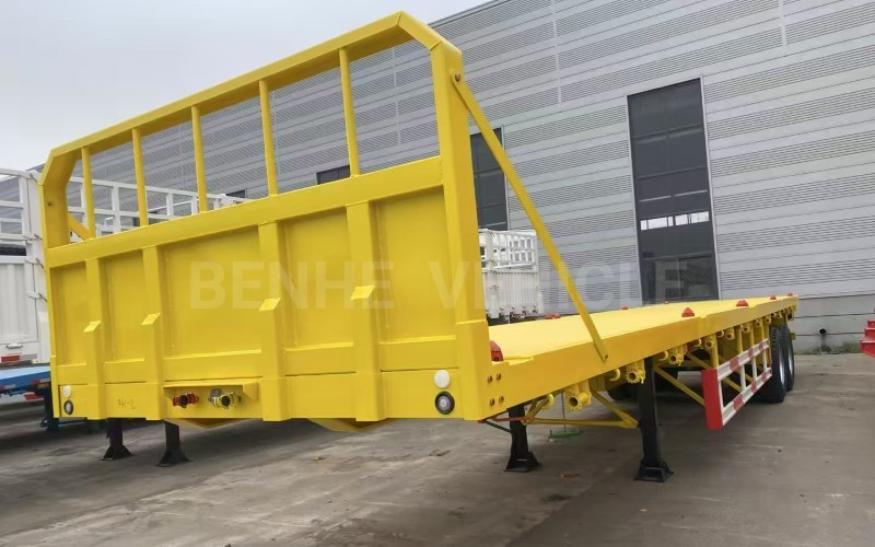 2 Axles 40 Feet Flatbed Trailer Will Be Shipped To Peru