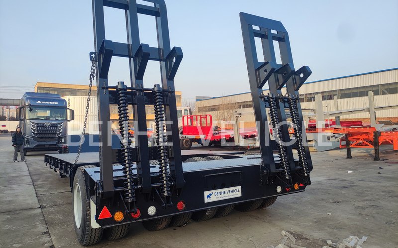 BENHE one line two axles lowbed trailer