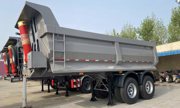 60 tons end dump semi trailer