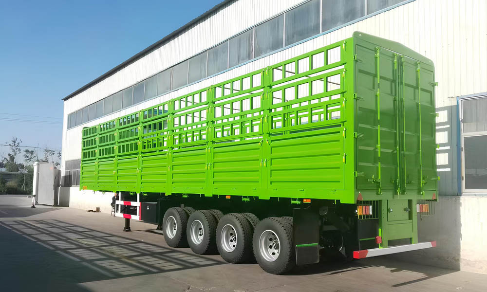 4 Axles 80 Tons Fence Cargo Trailer