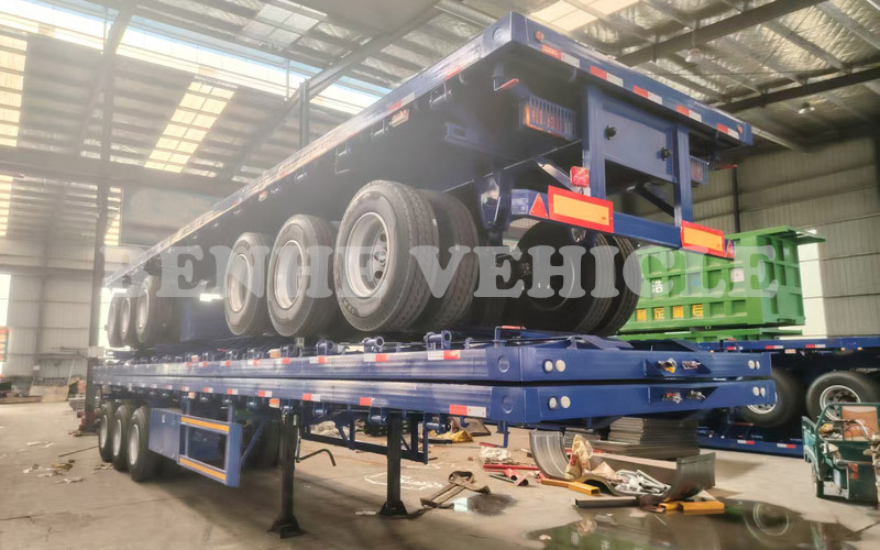 3 Axle Flatbed Trailer Will Be Sent To Ivory Coast 