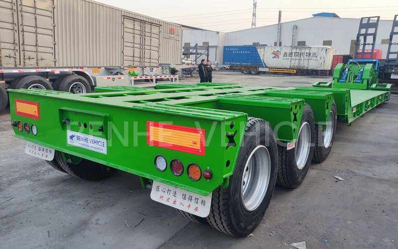 detachable gooseneck lowbed trailer
