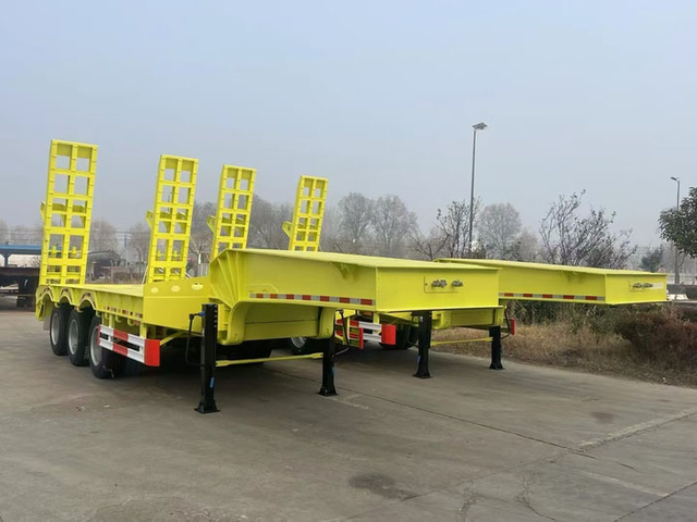 50 Tons 40ft Low Bed Truck Trailer