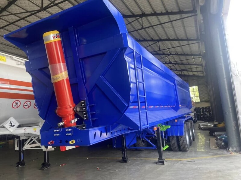 3 Axles 35 Cubic Meters U-shaped Rear Dump Semi Trailer Sent To Malawi