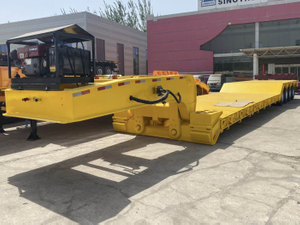 4 Axles Detachable Gooseneck Lowboy Trailer