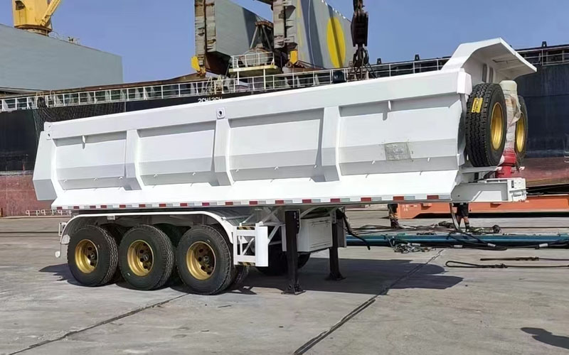 3 Axles Rear Tipper Trailer Shipped To Kenya