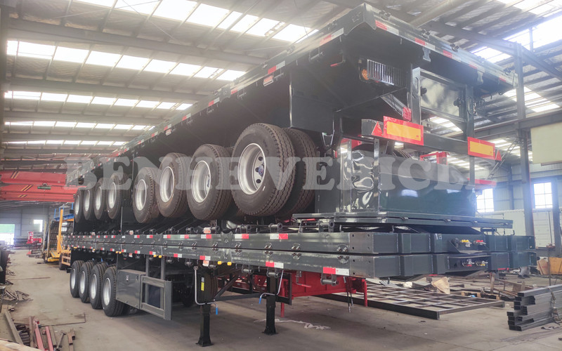 Four Axles Flatbed Trailer Will Be Sent To Guinea