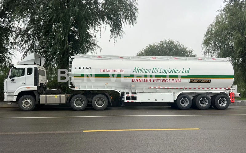 JET A-1 Fuel Tanker Trailer Delivered To Tanzania
