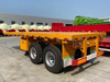  2 axles flatbed trailer 
