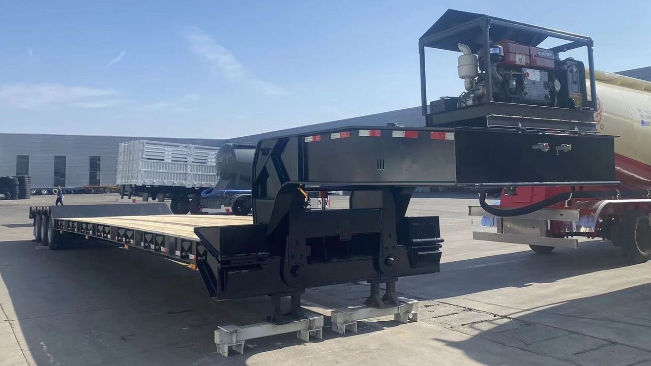 3 Axles Removable Gooseneck Lowboy Trailer