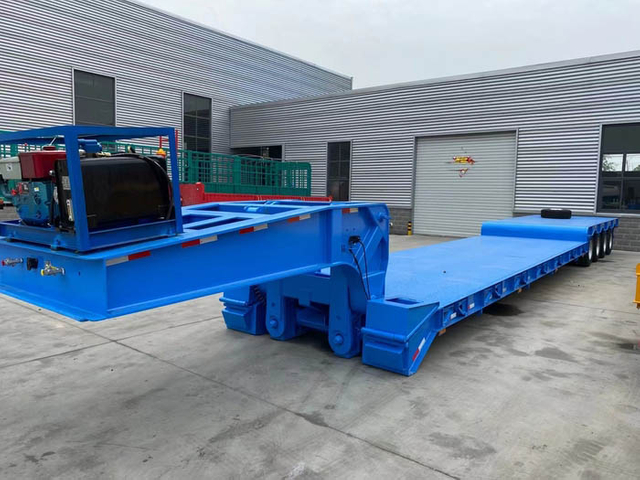 100 Tons Removable Gooseneck Lowboy Trailer