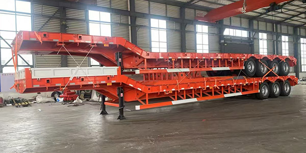 100 ton low bed semi trailer