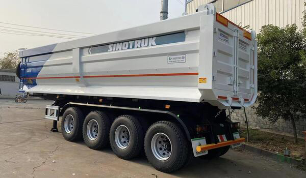 4 Axles 80 Tons Dump Trailer