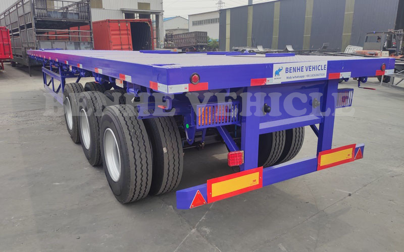 40ft Flat Deck Trailer Ready To Ship To Zambia