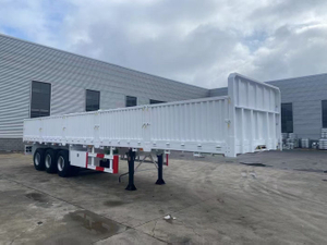 3 Axles 60 Ton Drop Side Trailer