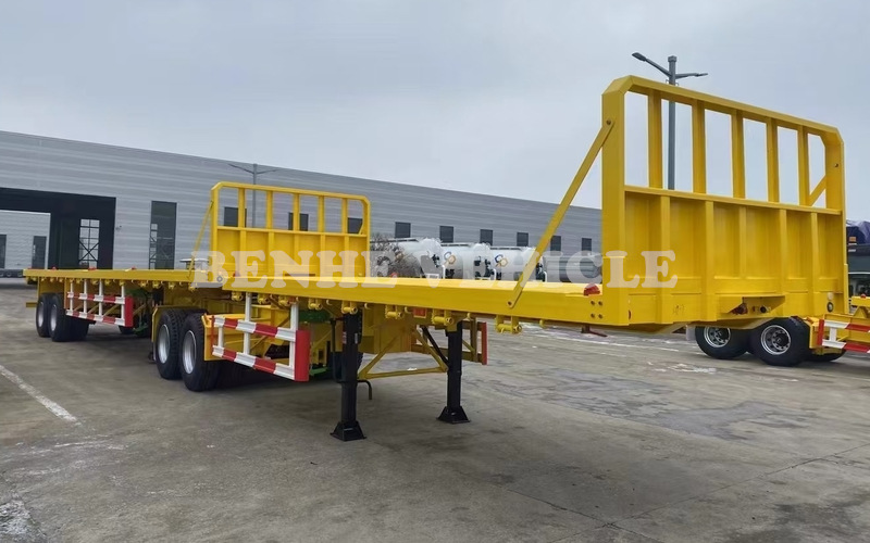 La remorque de superlink plate de pont sera envoyée en Zambie