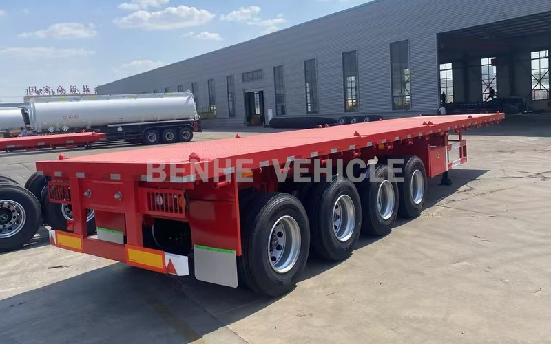 4 Axles Flatbed Semi Trailer Will Be Sent To Togo
